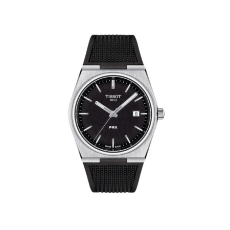 Reloj Tissot PRX T137.410.17.051.00. Género: Hombre. Material: Acero. Tamaño: De 39mm a 42mm. Correa: Caucho. Color esfera: Negro. Estilo: Casual. Movimiento: Automático. Características técnicas: Hora y segundero,Calendario