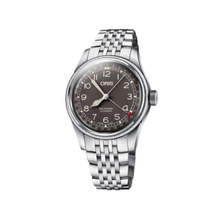 Reloj Oris Big Crown Pointer Date 01 754 7741 4064-07 8 20 22. Género: Hombre. Material: Acero. Tamaño: De 39mm a 42mm. Correa: Acero. Color esfera: Gris. Estilo: Casual,Cocktail. Movimiento: Automático. Características técnicas: Hora y segundero,Calendario,Reserva de marcha