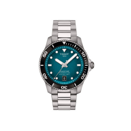 Reloj Tissot Seastar 1000 Powermatic 80 T120.807.11.091.00. Género: Mujer,Hombre. Material: Acero. Tamaño: De 39mm a 42mm. Correa: Acero. Color esfera: Otros. Estilo: Casual,Deportivo. Movimiento: Automático. Características técnicas: Hora y segundero,Calendario,Reserva de marcha