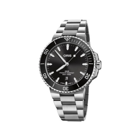 Reloj Oris Aquis Date 01 733 7789 4154-07 8 23 04PEB. Género: Hombre,Mujer. Material: Acero. Tamaño: De 43mm a 46mm. Correa: Acero. Color esfera: Negro. Estilo: Casual,Deportivo,Cocktail. Movimiento: Automático. Características técnicas: Hora y segundero,Calendario,Reserva de marcha