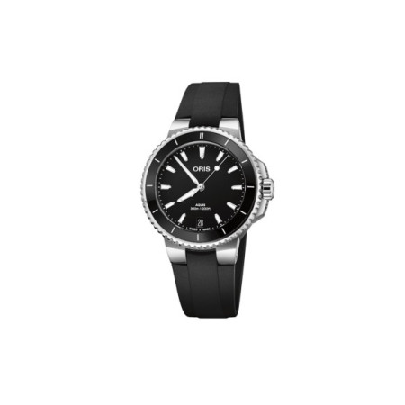 Reloj Oris Aquis Date 01 733 7792 4154-07 4 19 64FC. Género: Mujer,Hombre. Material: Acero. Tamaño: De 32mm a 38mm. Correa: Caucho. Color esfera: Negro. Estilo: Casual,Deportivo. Movimiento: Automático. Características técnicas: Hora y segundero,Calendario,Reserva de marcha