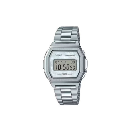 Reloj Casio Vintage A1000D-7EF. Género: Hombre,Mujer. Material: Acero. Tamaño: De 32mm a 38mm. Correa: Acero. Color esfera: Nácar. Estilo: Casual. Movimiento: Cuarzo. Características técnicas: Digital,Calendario,Alarma