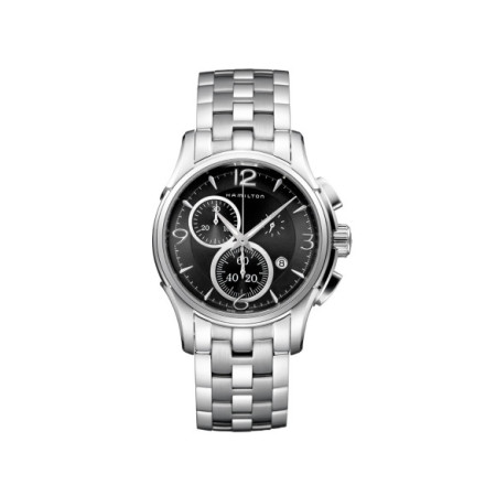 Reloj Hamilton Jazzmaster XL H32612135. Género: Hombre. Material: Acero. Tamaño: De 39mm a 42mm. Correa: Acero. Color esfera: Negro. Estilo: Casual. Movimiento: Cuarzo. Características técnicas: Cronógrafo,Hora y segundero,Calendario