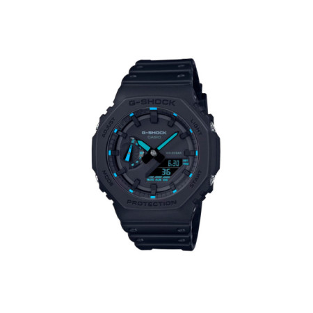 Reloj Casio G-Shock GA-2100-1A2ER. Género: Hombre. Material: Resina. Tamaño: De 43mm a 46mm. Correa: Resina. Color esfera: Negro. Estilo: Casual. Movimiento: Cuarzo. Características técnicas: Multifunción