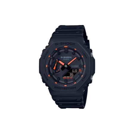 Reloj Casio G-Shock GA-2100-1A4ER. Género: Hombre. Material: Resina. Tamaño: De 43mm a 46mm. Correa: Resina. Color esfera: Negro. Estilo: Casual. Movimiento: Cuarzo. Características técnicas: Multifunción