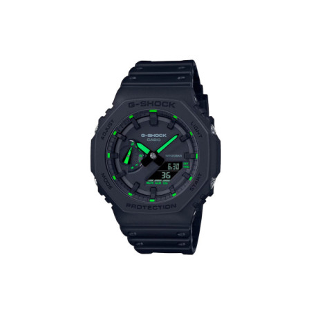 Reloj Casio G-Shock GA-2100-1A3ER. Género: Hombre. Material: Resina. Tamaño: De 43mm a 46mm. Correa: Resina. Color esfera: Negro. Estilo: Casual. Movimiento: Cuarzo. Características técnicas: Multifunción