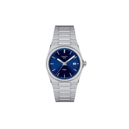 Reloj Tissot PRX T137.210.11.041.00. Género: Mujer. Material: Acero. Tamaño: De 32mm a 38mm. Correa: Acero. Color esfera: Azul. Estilo: Clásico,Cocktail. Movimiento: Cuarzo. Características técnicas: Hora y segundero,Calendario
