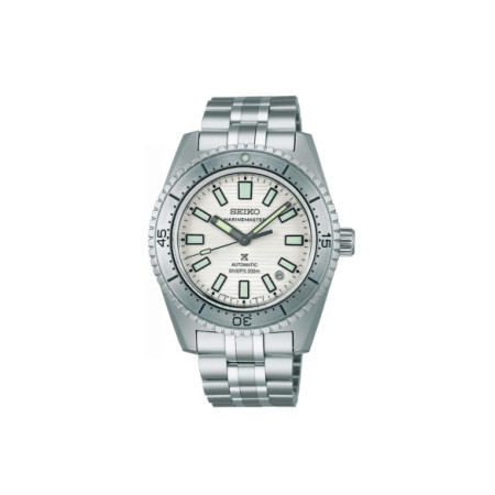 Reloj Seiko Prospex Marinemaster SJE097J1. Género: Hombre. Material: Acero. Tamaño: De 39mm a 42mm. Correa: Acero. Color esfera: Blanco. Estilo: Deportivo,Cocktail. Movimiento: Automático. Características técnicas: Hora y segundero,Calendario,Reserva de marcha