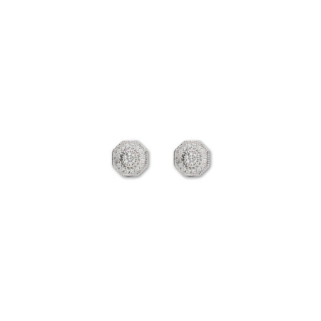 Pendientes Oro Blanco, Zafiro Y Diamantes. Género: Mujer. Material: Oro blanco. Piedras: Diamantes,Zafiros