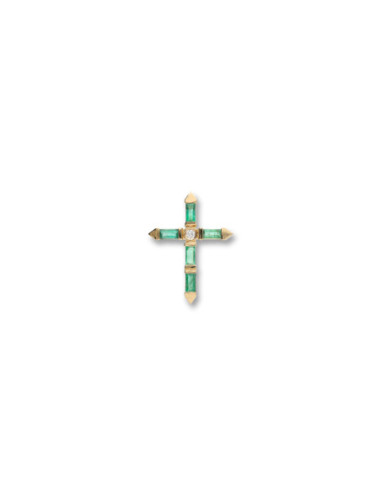 Cruz Oro Amarillo, Diamante Y Esmeraldas