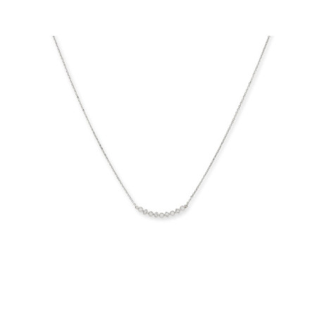 Gargantilla Oro Blanco Y Diamantes. Género: Mujer. Material: Oro blanco. Piedras: Diamantes