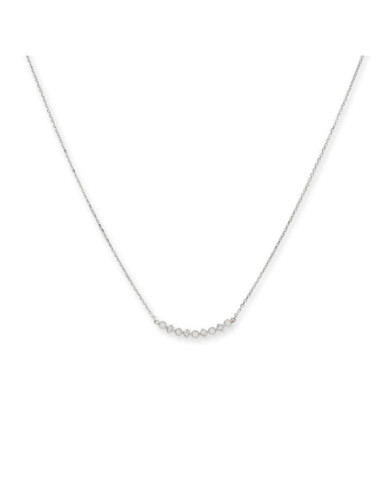 Gargantilla Oro Blanco Y Diamantes
