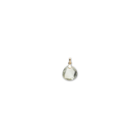 Colgante Oro Amarillo Y Amatista Verde. Género: Mujer. Material: Oro amarillo. Piedras: Amatistas