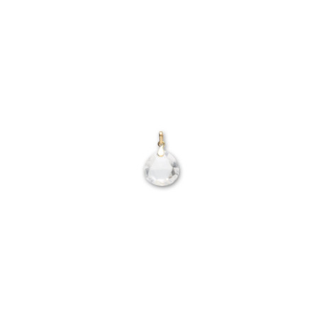 Colgante Oro Amarillo Y Cristal De Roca. Género: Mujer. Material: Oro amarillo. Piedras: Otras gemas
