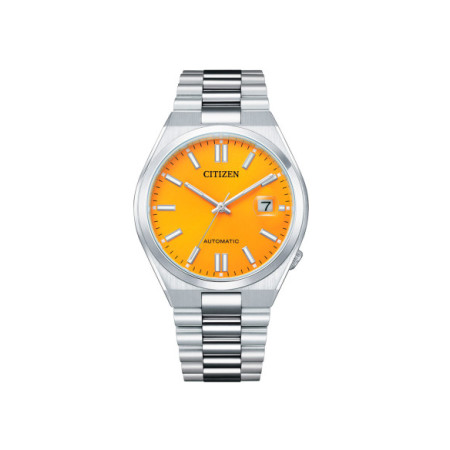 Reloj Citizen Tsuyosa NJ0150-81Z. Género: Mujer,Hombre. Material: Acero. Tamaño: De 39mm a 42mm. Correa: Acero. Color esfera: Naranja. Estilo: Casual. Movimiento: Automático. Características técnicas: Hora y segundero,Calendario,Reserva de marcha