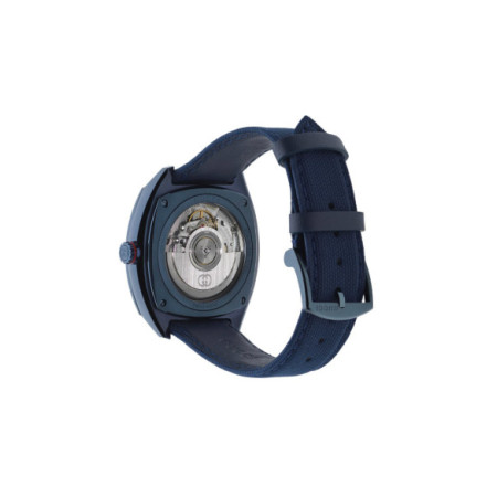 Reloj Gucci Interlocking YA142331. Género: Mujer,Hombre. Material: Acero. Tamaño: De 39mm a 42mm. Correa: Caucho. Color esfera: Azul. Estilo: Casual. Movimiento: Automático. Características técnicas: Hora y segundero,Reserva de marcha