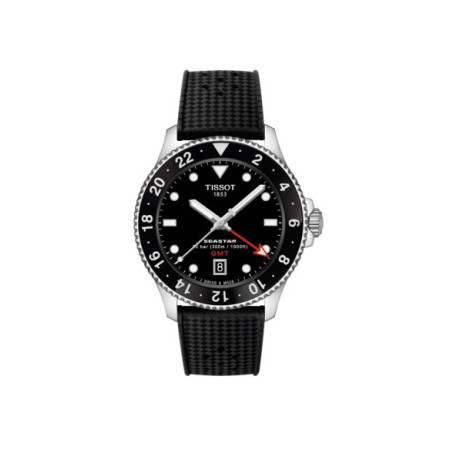 Reloj Tissot Seastar 1000 Quartz GMT T120.852.17.051.00. Género: Hombre. Material: Acero. Tamaño: De 39mm a 42mm. Correa: Caucho. Color esfera: Negro. Estilo: Casual,Deportivo. Movimiento: Cuarzo. Características técnicas: Hora y segundero,Calendario