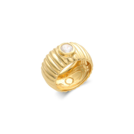 Anillo Plata Chapada Y Circonita. Género: Mujer. Material: Plata chapada. Piedras: Circonitas