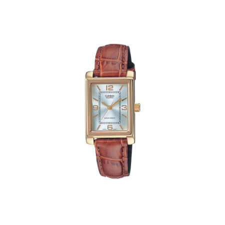 Reloj Casio Timeless LTP-1234PGL-7AEG. Género: Mujer. Material: Acero. Tamaño: Menos de 32mm. Correa: Piel. Color esfera: Plata. Estilo: Clásico,Cocktail. Movimiento: Cuarzo. Características técnicas: Hora y segundero