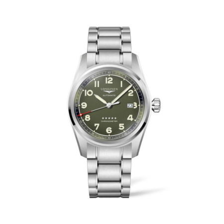 Reloj Longines Spirit L3.811.4.03.6. Género: Hombre. Material: Acero. Tamaño: De 39mm a 42mm. Correa: Acero. Color esfera: Verde. Estilo: Aviador,Casual. Movimiento: Automático. Características técnicas: Hora y segundero,Calendario,Reserva de marcha