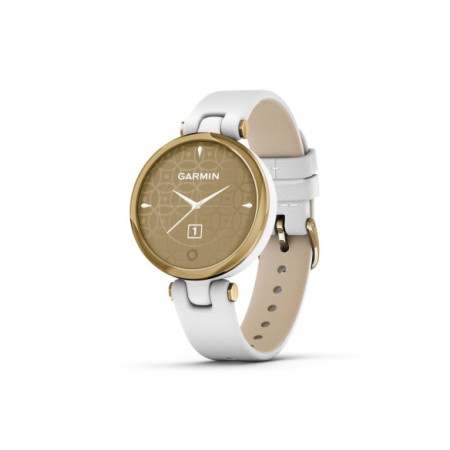 Reloj Garmin Lily 010-02384-B3. Género: Mujer. Material: Polímero reforzado. Tamaño: De 32mm a 38mm. Correa: Silicona. Color esfera: Otros. Estilo: Tecnológico,Casual. Movimiento: Cuarzo. Características técnicas: Digital,Multifunción