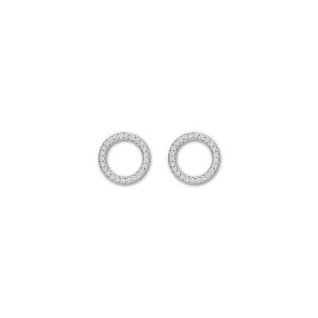 Pendientes Oro Blanco Y Diamantes. Género: Mujer. Material: Oro blanco. Piedras: Diamantes
