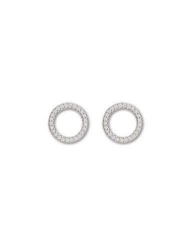 Pendientes Oro Blanco Y Diamantes