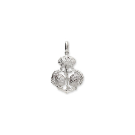 Colgante De Plata Escudo Esperanza De Triana. Género: Hombre,Mujer,Niña,Niño. Material: Plata. Piedras: Sin gemas