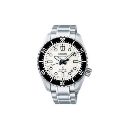Reloj Seiko Prospex Marinemaster SLA077J1. Género: Hombre. Material: Acero. Tamaño: De 39mm a 42mm. Correa: Acero. Color esfera: Blanco. Estilo: Deportivo. Movimiento: Automático. Características técnicas: Hora y segundero,Calendario,Reserva de marcha