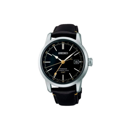 Reloj Seiko Presage Craftsmanship Series SPB447J1. Género: Hombre. Material: Acero. Tamaño: De 39mm a 42mm. Correa: Piel. Color esfera: Negro. Estilo: Clásico,Cocktail. Movimiento: Automático. Características técnicas: Hora y segundero,Calendario,Reserva de marcha