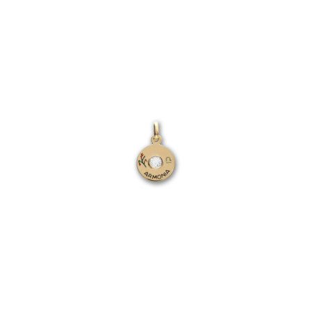 Colgante Oro Amarillo Y Circonita. Género: Mujer. Material: Oro amarillo. Piedras: Circonitas