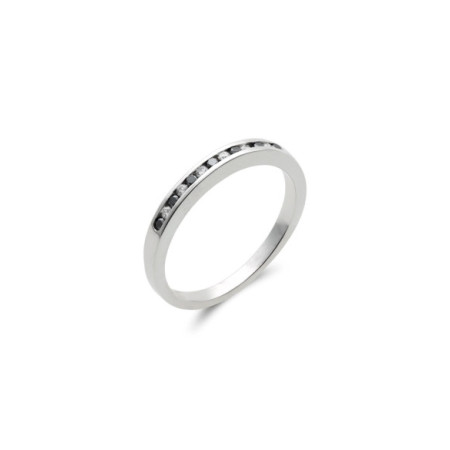 Anillo Oro Blanco Y Diamantes. Género: Mujer. Material: Oro blanco. Piedras: Diamantes