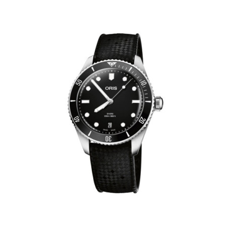 Reloj Oris Divers Date 01 733 7795 4054-Set. Género: Mujer,Hombre. Material: Acero,Cerámica. Tamaño: De 39mm a 42mm. Correa: Acero. Color esfera: Negro. Estilo: Deportivo. Movimiento: Automático. Características técnicas: Hora y segundero,Calendario,Reserva de marcha