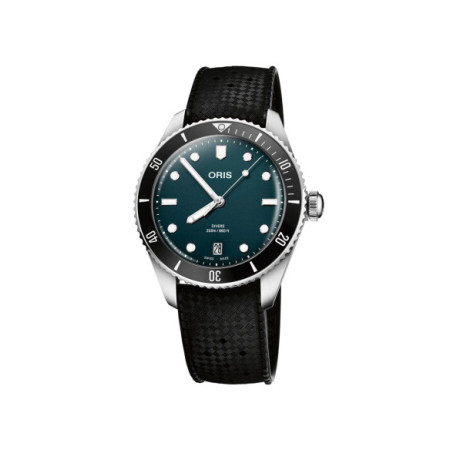 Reloj Oris Divers Date 01 733 7795 4055-Set. Género: Mujer,Hombre. Material: Acero,Cerámica. Tamaño: De 39mm a 42mm. Correa: Acero. Color esfera: Azul. Estilo: Deportivo. Movimiento: Automático. Características técnicas: Hora y segundero,Calendario,Reserva de marcha