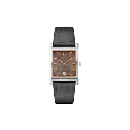Reloj Bulova Classic Misc 96B443. Género: Hombre. Material: Acero. Tamaño: Menos de 32mm. Correa: Piel. Color esfera: Marrón. Estilo: Clásico,Cocktail. Movimiento: Cuarzo. Características técnicas: Hora y segundero,Calendario