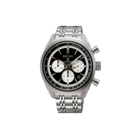 Reloj Seiko Prospex Speedtimer SRQ053J1. Género: Hombre. Material: Acero. Tamaño: De 39mm a 42mm. Correa: Acero. Color esfera: Negro. Estilo: Cocktail,Casual,Deportivo. Movimiento: Automático. Características técnicas: Hora y segundero,Calendario,Reserva de marcha,Cronógrafo