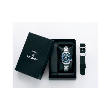 Reloj Seiko Prospex Mar SLA023J1. Género: Hombre. Material: Acero. Tamaño: De 43mm a 46mm. Correa: Acero. Color esfera: Azul. Estilo: Deportivo. Movimiento: Automático. Características técnicas: Hora y segundero,Calendario,Reserva de marcha
