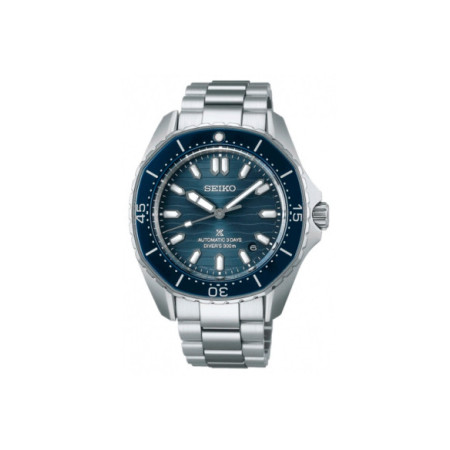 Reloj Seiko Prospex Mar SPB483J1. Género: Hombre. Material: Acero. Tamaño: De 39mm a 42mm. Correa: Acero. Color esfera: Azul. Estilo: Casual,Deportivo,Cocktail. Movimiento: Automático. Características técnicas: Hora y segundero,Calendario,Reserva de marcha