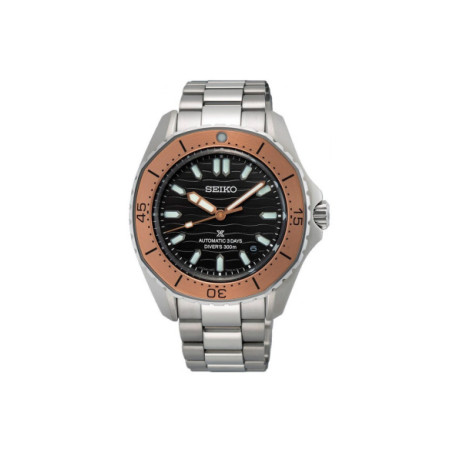 Reloj Seiko Prospex Mar SPB485J1. Género: Hombre. Material: Acero. Tamaño: De 39mm a 42mm. Correa: Acero. Color esfera: Negro. Estilo: Casual,Deportivo,Cocktail. Movimiento: Automático. Características técnicas: Hora y segundero,Calendario,Reserva de marcha