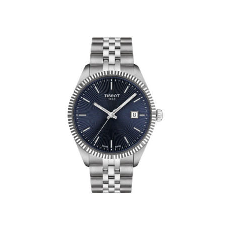 Reloj Tissot Ballade 40mm T156.410.11.041.00. Género: Hombre. Material: Acero. Tamaño: De 39mm a 42mm. Correa: Acero. Color esfera: Azul. Estilo: Clásico,Cocktail. Movimiento: Cuarzo. Características técnicas: Hora y segundero,Calendario