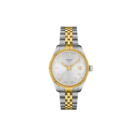 Reloj Tissot Ballade 34mm T156.210.22.031.00. Género: Mujer. Material: Acero. Tamaño: De 32mm a 38mm. Correa: Acero. Color esfera: Plata. Estilo: Clásico,Cocktail. Movimiento: Cuarzo. Características técnicas: Hora y segundero,Calendario