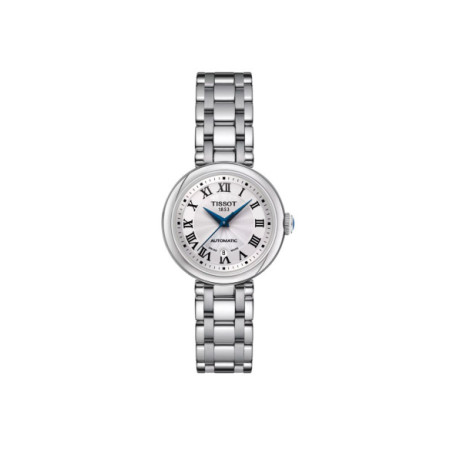 Reloj Tissot Bellissima Automatic T126.207.11.013.00. Género: Mujer. Material: Acero. Tamaño: Menos de 32mm. Correa: Acero. Color esfera: Blanco. Estilo: Cocktail,Clásico. Movimiento: Automático. Características técnicas: Hora y segundero,Calendario,Reserva de marcha