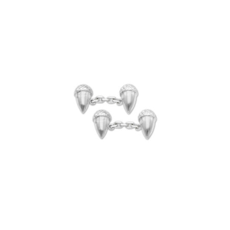 Gemelos Plata Bellotas. Género: Hombre. Material: Plata. Piedras: Sin gemas