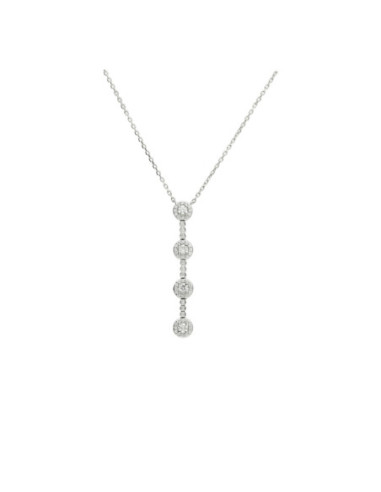 Gargantilla Oro Blanco Y Diamantes