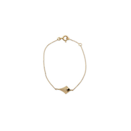 Pulsera Oro Amarillo Y Ónix. Género: Mujer. Material: Oro amarillo. Piedras: Onix