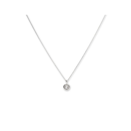 Cadena-Colgante Oro Blanco Y Diamante. Género: Mujer. Material: Oro blanco. Piedras: Diamantes