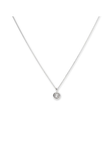 Cadena-Colgante Oro Blanco Y Diamante
