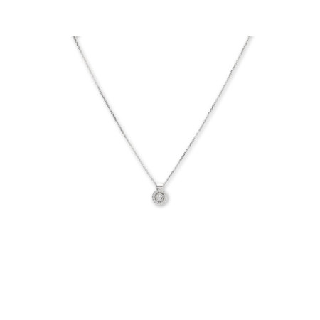 Cadena-Colgante Oro Blanco Y Diamantes. Género: Mujer. Material: Oro blanco. Piedras: Diamantes