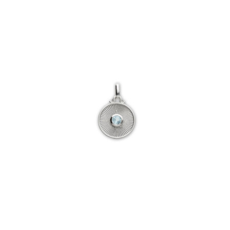 Colgante Plata Y Topacio. Género: Mujer. Material: Plata. Piedras: Topacio azul