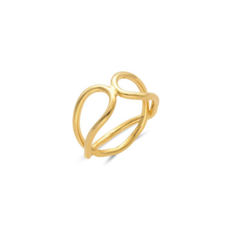 Anillo Plata Chapada Entrelazado. Género: Mujer. Material: Plata chapada. Piedras: Sin gemas